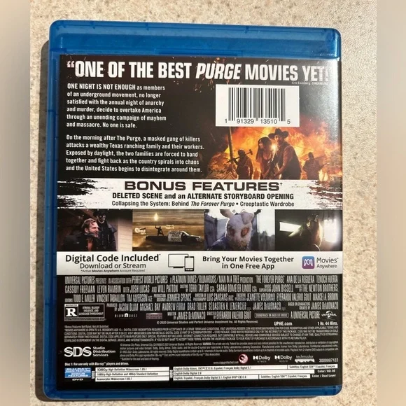 The Forever Purge Blu-ray + DVD + Digital Code - Picture 3 of 3